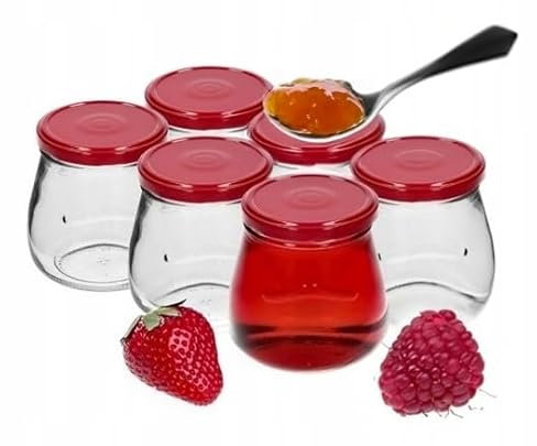 Vetro Twist-Off 500 ml Anfora rovesciata con tappo a vite rosso bordeaux fi82/6