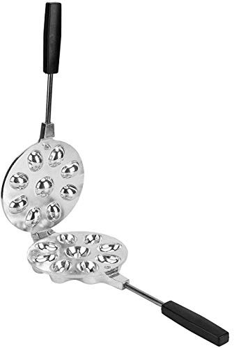 Waffle Maker | Aluminium Alloy Waffle Cone Maker, Non‑Stick Waffle Irons, Egg Waffle Mould Baking Tool for Making Falafels, Chaffles, Paninis.
