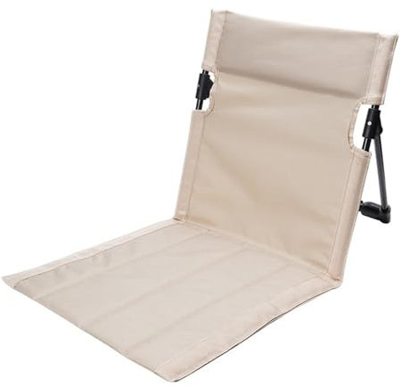 Campingstuhl Faltbar Camping Stuhl, 38 cm Extra Breit Klappstuhl Strand Sitzkissen, Leicht Bodenstuhl mit Rückenlehne, Campingstuhl Ultraleicht Kleines Packmaß für Reisen Picknick Strand Beach (C)