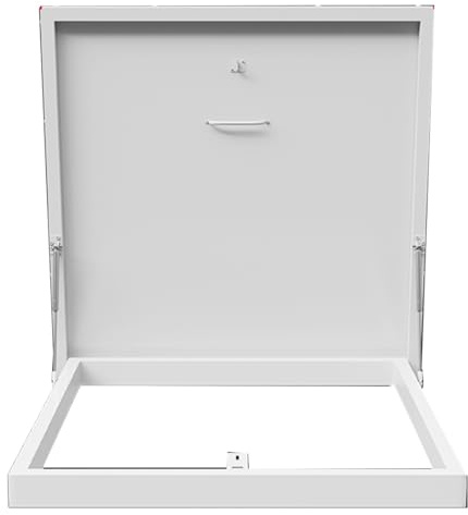 Trampilla galvanizada para tejado, ático, sótano, escaleras, tapa de salida, trampilla de acceso, ventana de salida, tapas de registro, para sótanos, pasillos de pozos, patios(17.71x17.71x2.36in)