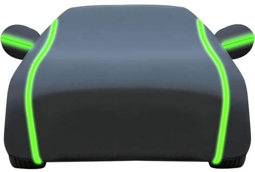 Impermeable Funda Coche Exterior para M rcedes Ben AMG A45 4MATIC Lona Coche Anti-UV Resistente al Polvo Lluvia Rasguño Nieve,con Cremallera Lateral Negro Cubierta de Coches