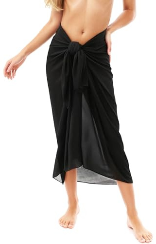 MUNSKT Maillots Et Sarongs Couverture De Bikini Longs Jupe De Plage Maillot De Bain Cover Up à Glands Été,Sexy Sarongs Couverture De Bikini Funky Casual Couvre