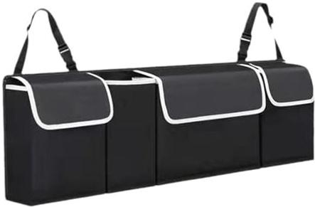 GNTHERF Kofferraum Organizer Auto Aufbewahrungstasche, für VW Multivan T7 2021 2022-2024 Hängend Kofferraumtasche Faltbar Kofferraum Taschen ZubehöR