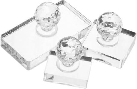 EPIGEIST Strumento Accessori Professionali 3 Pezzi per Pressatura Ombretto in Plastica Multifunzionale Risparmia e Fatica per Trucco Fai da Te per Highlighter e Blush