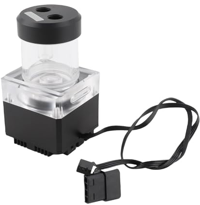 Aramox Pompe de Refroidissement à Eau pour PC avec Tête de Pompe de 3,5 M, Débit Haute Vitesse de 650 L/H pour une Dissipation Efficace de la Chaleur, Conception de Réservoir d'Eau Intégrée pour PC