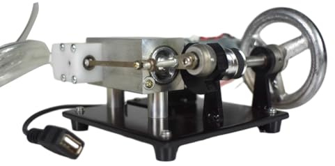 Set di motori a vapore, mini generatore a vapore orizzontale monocilindrico, modello con alimentazione USB, set regalo creativo (caldaia non inclusa)