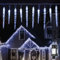 SALCAR 5m Guirnalda de Luz LED en forma de Carámbano, 40 LEDs Carámbano + Cable de alimentación de 5m, Cadena de Luces para Exterior e Interior - Blanco