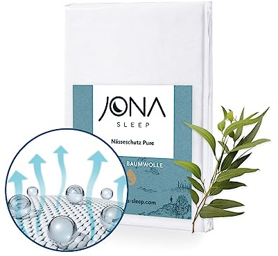 JONA SLEEP Matratzenschoner 200 x 200 cm - Wasserdicht, Atmungsaktiv & Geräsuchlos | Matratzenschutz wie Spannbettlaken - hautfreundlicher Nässeschutz | Oeko-Tex 100