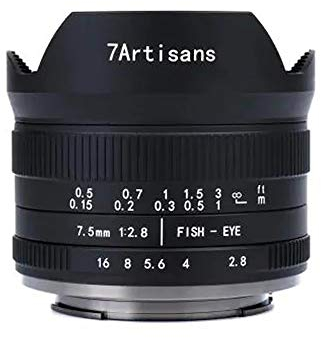 7artisans 7.5mm f2.8 II Fisheye Objektiv APS-C-Kameras Objektiv Kompakt für Z-Mount-Kameras Z6 Z7 Z50