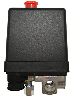 Solnoa Druckschalter Kompressor 3 Phasen 230V, Aluminium und Kunststoff, 30% Leistungssteigerung, Schwarz