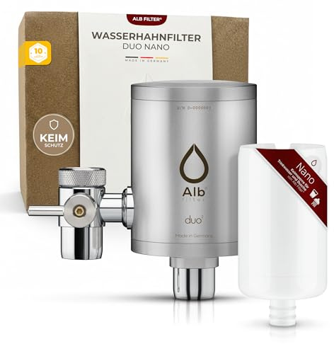 Alb Filter DUO NANO Wasserfilter Wasserhahn Edelstahl Matt