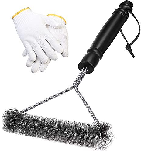 Brosse Barbecue, Brosse Nettoyage De Gril en Acier Inoxydable, BBQ Outils Accessoire Barbecue, Brosse pour Grilles de Cuisson, Nettoyer Rapidement Efficacement Grille de Barbecue,Grille à Gaz (30 cm)