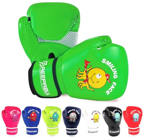 SAEEPABUL Guantes de boxeo mejorados para niños y niñas, guantes de boxeo para niños de 3 a 8 años, guantes de entrenamiento de boxeo juveniles, guantes de boxeo para saco de boxeo, kickboxing, Muay