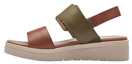 Tamaris Comfort sandali da donna bassi in pelle con fibbia, Verde (Olive Comb), 37 EU