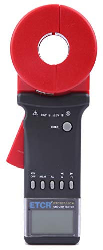 OUSIKA Earth Resistance Meter ETCR2100+ Clamp Type Non-Contact Surface Earth Resistance Meter Tester Analyzers (Color : Multicolored, Size : QD-ETCR2100C+)