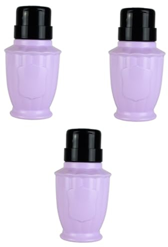 Amosfun 3stücke Nagellackentferner Pumpspender Flasche Leere Kunststoffflasche Für Nagelkunst Und Make-up Entferner Für Reisen Und Flüssigkeitsdosierung