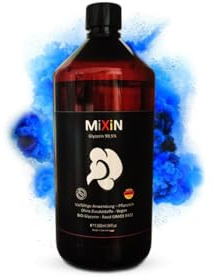 MiXiN Glycerin 99,5% | 1 Liter | Pharma- Lebensmittelqualität E422 | flüssig zum MiXiN | Rein pflanzliches Glycerol | Made in Germany
