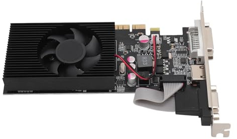 ciciglow GT730 4GB GDDR3 128Bit Grafikkarte mit Lüfter, Hochfrequenz, 4G RAM, Langlebiges Design, Systemunterstützung für10 11,