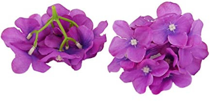 ORFOFE 20st Hortensienblüten Künstliche Blumen Blumenarrangements Aus Seide Hortensienzweig Hochzeitsblumenarrangement Gefälschte Hortensien Weiße Kunstblume Violett Blumenwand Die Blumen