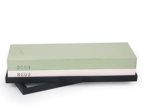 ISCBAFYX Affilacoltelli Professionale Pietra per affilare Pietre per affilare Pietra per affilare Pietra ad Acqua Cucina Grana 240 600 1000 3000 Doppia Faccia (Colore : 3000 8000, Dimensioni : As