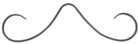 Perfeclan Schnurrbart-Nasenring, Nasenschmuck, lässiger Schnurrbart-Septumring, Nasenpiercing-Schmuck, für Hochzeit, Valentinstag, Freunde, Schwarz
