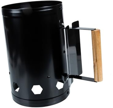 Happyyami Carbon Anzündkamin Für Holzkohle Hitzebeständig Multifunktionale BBQ Grillhilfe Für Camping Und Gartenpartys Schnell Und Einfach Zu Bedienen