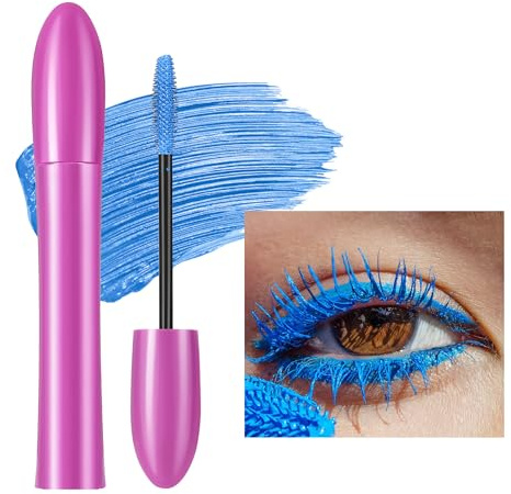 Vawolecy Volume Color Mascara, Allungante e Arricciante, Resistente all'Acqua e Antismudge - Mascara Colorato per Ciglia, Trucco da Palcoscenico per Feste e Cosplay per Donne e Ragazze