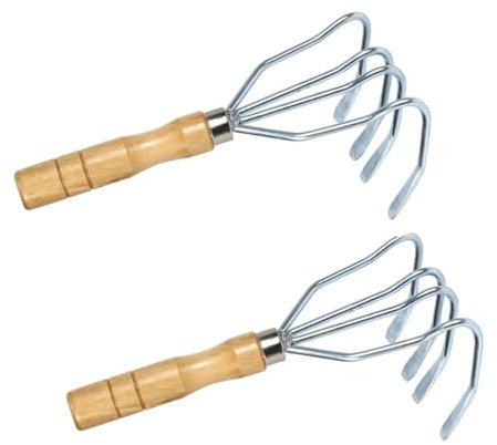 SUPVOX 2pezzi Rastrello Per Vongole Inossidabile Design Artiglio Strumento Per Scavare Molluschi e Raccolta Di Conchiglie Spiaggia Utensile Pratico Per Amanti Del Mare