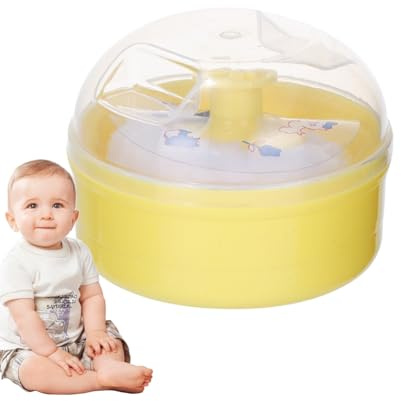 Borla de polvo para el polvo, borla para niños pequeños, borla de polvo para el cuerpo, estuche para polvos corporales con borla para polvos sueltos