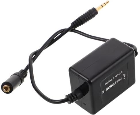 HIAKDOFT Filtro Antirumore per Auto Aux Soppressore di Ronzio per Altoparlanti Isolatore di Loop di Massa senza Alimentazione per Migliorare la Chiarezza Audio nei Sistemi Stereo