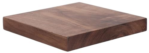 SOPOTUTU Panneau en Bois de Noyer Brut 15 X 15 X 2 Cm Planche de Bois D'œuvre Multifonctionnelle pour Bricolage Décoration Murale Gravure et Étagères Chaleureux et Solide