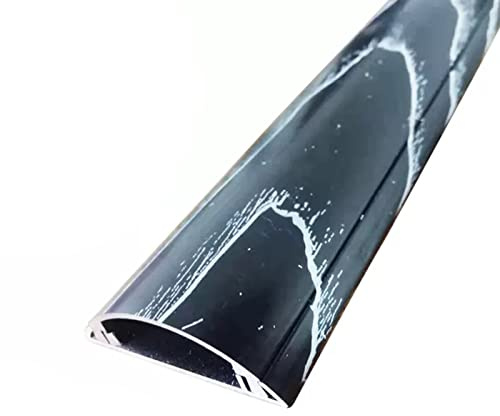 For Hide Wires Conduit Cables Speaker Lines, Rigid 39 Inches Long Snap-On Organizer(Black,Width 40Mm)