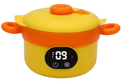 Fabater Ciotola Riscaldante per Pappe, Ciotola Termostatica Intelligente per Mantenere Caldi gli Alimenti di Neonati e Bambini con Controllo Costante della Temperatura a 45/50/55℃, (YELLOW)