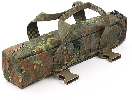 Zentauron Zielfernrohr-Schutztasche, Gepolsterte Cordura Scope-Schutzhülle mit Traggriff, Molle, 4 Fächern & Reißverschluss – Für Militär, Präzisionsschützen & Tactical Zubehör – Made in Germany