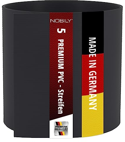 Premium Zaunsichtschutz HART-PVC / 5 x Streifen 2,525 m/Höhe 19 cm Anthrazitgrau - Zaun Sichtschutzstreifen Fachhandelsware für Doppelstabmattenzaun Zaun Sichtschutz anthrazit
