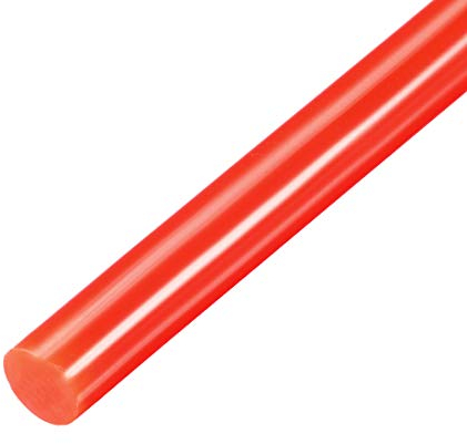 sourcing map 10 Stück Heißklebestift 7mm x 250mm Heißkleber Klebestifte EVA Klebesticks Heissklebepistole für Klebepistole DIY Ersatzsticks Holz Kunststoff Handwerk Rot