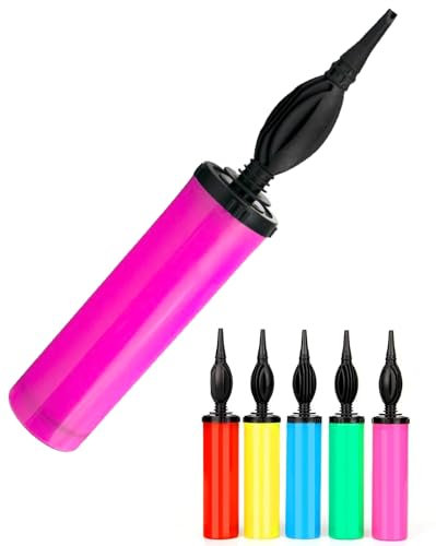 XEANCO Manual Balloon Pump Hand for Balloon Arch Kit, Perfect for Ballon Arch, Fitness and Yoga Balls (Pink2)
