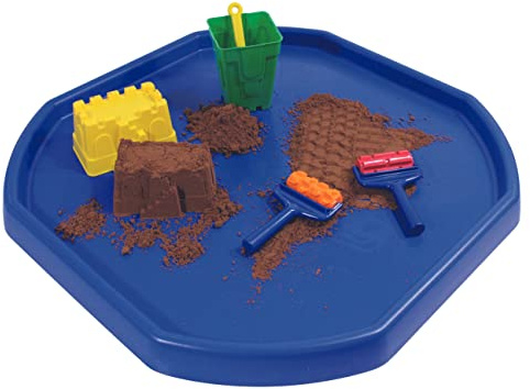 Tenlite Play Sand Pit Tray Mat Premium Quality PVC Made Children's Play Mat Sand Pit Water Toys Pool Pit Indoor Sandpit Play sand Containers For Kids (Blue)