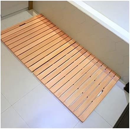 HACSYP Duschbrett aus Holz, rutschfeste Badezimmer-Badematte aus Bambus, drinnen/draußen for Badewanne, Dusche, Sauna, Pool oder Whirlpool