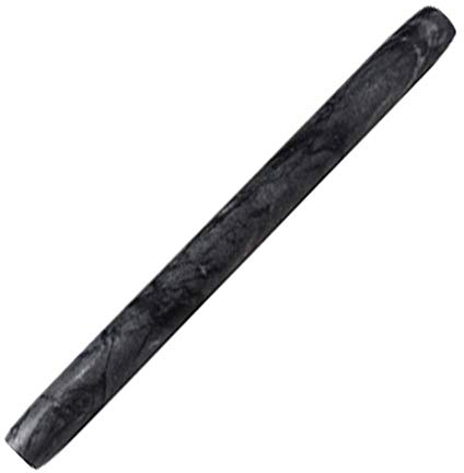 TRoki Premium-Antihaft-Marmor-Nudelholz zum Backen zu Hause – ideal für Gummibärchen, Kekse und Nudeln – 25,6 x 2,2 cm – Schwarz