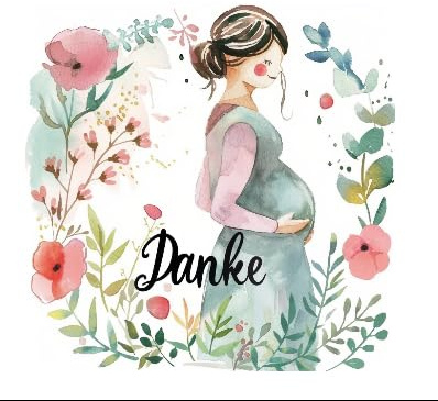 Postkarte Hebamme personalisierte Karte Hebamme Geschenk Dankeskarte Dankeschön Geburt Schwangerschaft Danke Hebamme Beste Hebamme