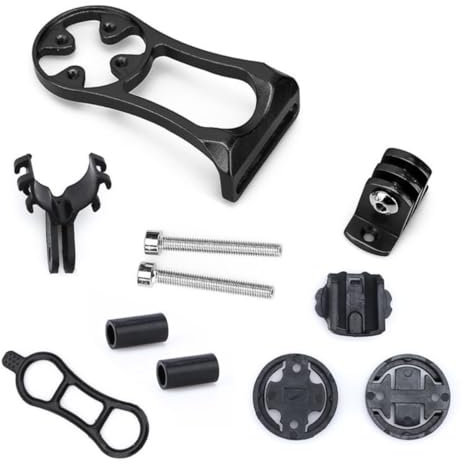 HOUSON Bicycle Computer Mount, Adjustable Stem Mount Road Bike Computer Compatible with Garmin G-oPro Camera Bryton and Bicycle Lamp