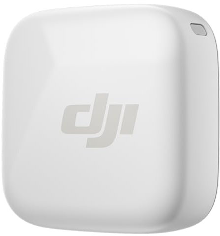 DJI Mic Mini Sender Mikrofon (Infinity Polarweiß), Ultraleicht, OsmoAudio, Geräuschunterdrückung, Wireless Mikrofon für Handy/Kamera, iPhone, Android, Vlog, YouTube