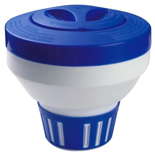 Chlore comprimé Pool Pool Floater 7in dia. Flans de chlore renforcé à libération réglable résistante Facile à utiliser pour le spa à baignoire de piscine