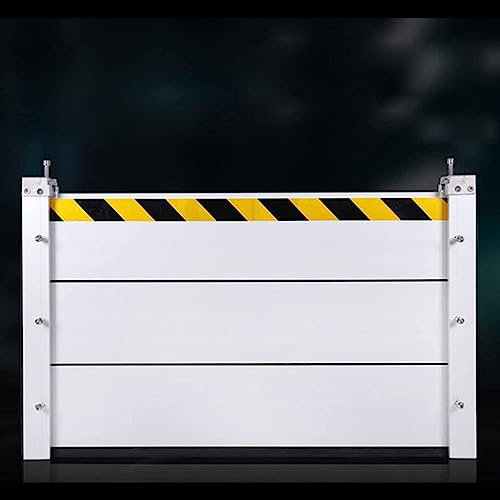 Hochwasserschutzbarriere für Kellerfenster, Garage, Straße, Außenfeuerwehr-Hochwasserschutzbarriere, Aluminiumlegierungsmaterial, gut wasserdicht, wiederverwendbar, 100 x 60 cm