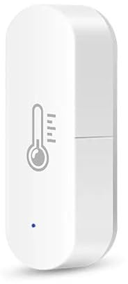 proAMEDEN Thermomètre_hygromètre WiFi, capteur de température et d'humidité, alarme de notification, application Tuya et Smart Life, stockage de données, compatible avec Alexa et Google Assistant. (1
