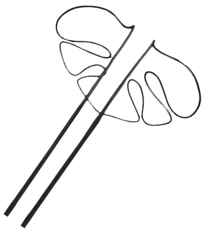 Tutores y soportes para plantas,Tutores para plantas - Soporte de tallo de planta en forma de Monstera - Estaca de planta de metal para plantas trepadoras, Soporte para orquídeas Pothos Philodendron
