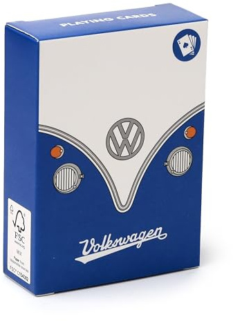 Puckator Jeu de Cartes à Jouer Standard - Volkswagen T1 - Bleu