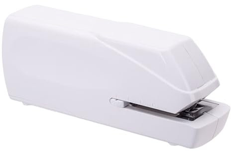 YUPEIUKLI Grapadora eléctrica automática Adaptador de Capacidad para 20 Hojas y batería para Material de Oficina y Escuela