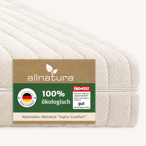 allnatura 7-Zonen Naturlatex-Matratze Supra-Comfort - 90x200 cm, H4 fest